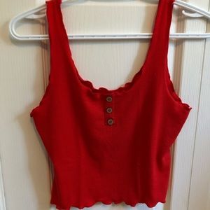 Ruffled tank top